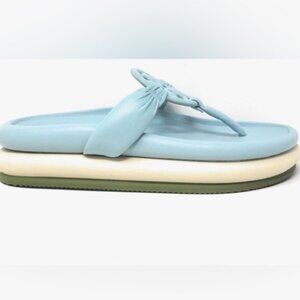 Tory Burch Miller Cloud puff sandals NWT Sea bubble / new cream / vintage fern
